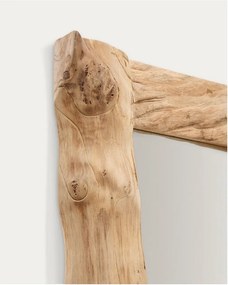 Nástenné zrkadlo s dreveným rámom 105x200 cm Ibro – Kave Home