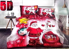 Obliečky Vianočný vzor A/4 Bavlna 7-dielna súprava