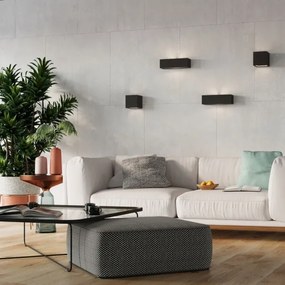 Sollux SL.0872 - Nástenné svietidlo LEO 1xE27/60W/230V čierna