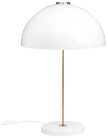 Stolná lampa Kupoli, biela