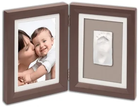 Drevený rámček pre odtlačok My Baby Touch Simple Brown