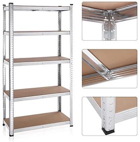 Policové regály 2 ks 180 x 90 x 40 cm SONGMICS - GLR040E02