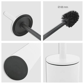 Spirella WC kefa Akira, matná biela