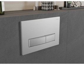 Mexen Fenix ​​​​Air 09, pneumatické dvojité tlačidlo na splachovanie, chróm matný, 6A0902