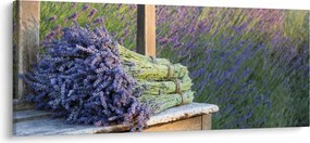 Obraz - Levanduľové zväzky (120x50 cm)