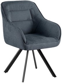 Stolička Pettuli látka - tmavosivá