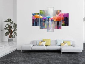 Obraz - Daždivý deň (150x105 cm)