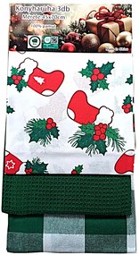 Kuchynské utierky Vianočné balenie B 3 ks, 45x70 cm