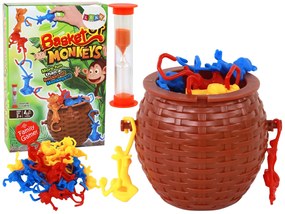 LEAN TOYS Arkádová hra – Košík plný opíc