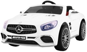 LEAN TOYS ELEKTRICKÉ AUTÍČKO MERCEDES AMG SL65 - NELAKOVANÉ - BIELE - MOTOR 2x35W - BATÉRIA 12V/7Ah  - 2023