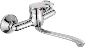 Kuchinox Grace, nástenná umývadlová/drezová batéria L-223, chrómová, LAV-BKY_080D