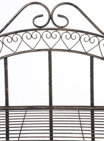 Kovová polica regál Anja - Bronzová