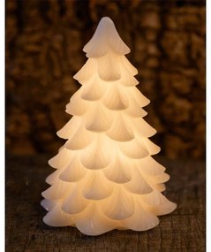 SIRIUS Led svíčka - stromeček, bílý, 23 cm