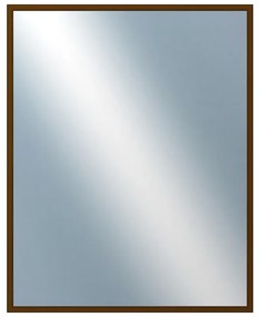 DANTIK - Zrkadlo v rámu, rozmer s rámom 40x50 cm z lišty Hliník hnedá (7269211)