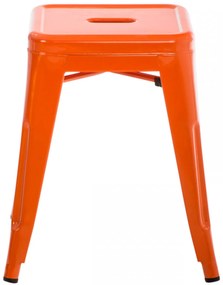 Stohovateľná kovová stolička Arm - Oranžová
