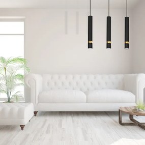 Závesné svietidlo na lanku JOKER 3xGU10/25W/230V čierno-zlaté