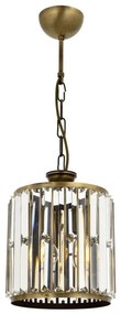 Luster na reťazi CRYSTALLINE 1xE27/6W/230V bronzový