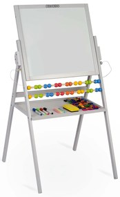 Magnetická otočná tabuľa Ricokids - sivá