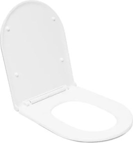 WC doska softclose SAT Ergo Duroplast biela SATPSWCP