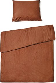 Bavlnené obliečky CALMORA hnedé Rozmer obliečky: 2 ks 70 x 90 cm | 200 x 200 cm