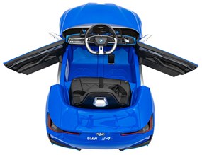 BMW i4 auto na batérie pre deti modré + diaľkové ovládanie