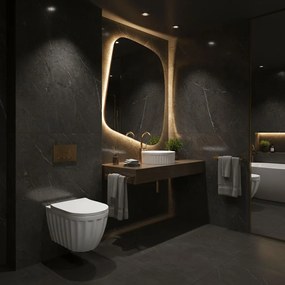 Rea Duo, umývadlo na dosku 380x380x145 mm, biela lesklá, REA-U3602