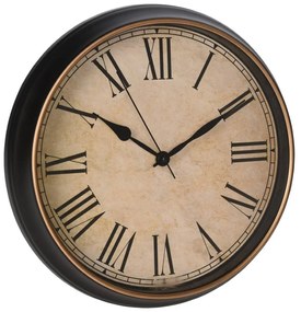 DekorStyle Nástenné hodiny Vintage 35 cm hnedé
