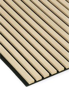 Drevený akustický panel, 2400 x 600 mm, B2BP008, balenie 5 ks, dub sonoma