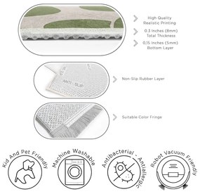 Zelený prateľný koberec 120x180 cm Green Meadow – Mila Home