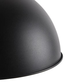 Retro stolná lampa čierna so zlatom - Magnax