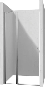 Deante Kerria Plus, 1-krídlové výklopné sprchové dvere 120x200 cm, 6mm číre sklo, chrómový profil, DEA-KTSU045P