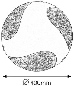 Rabalux 1942 - Stropné svietidlo ART GOLD 2xE27/60W/230V