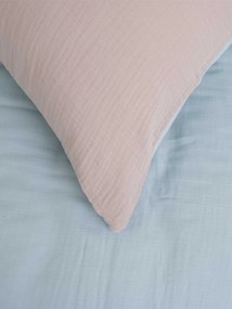 Mušelínová obliečka na vankúš 40 × 60 cm Alexia Duo - mätová/cappuccino