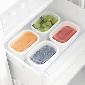 Plastové boxy do mrazničky, Rotho FREEZE, biela, sada 4 x 0,5l (16x11x6)