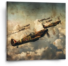Sablio Obraz Stíhačky Spitfire v leteckej bitke - 50x50 cm