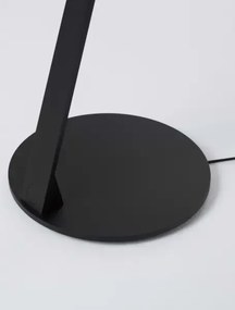 LED stmievateľná champaign zlato-čierna stojaca lampa Lusa