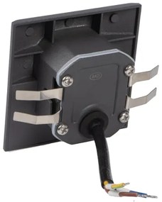 Kanlux 39143 - LED schodové svietidlo so senzorom EXIN 2,5W/230V 4000K IP65 antr. hr.