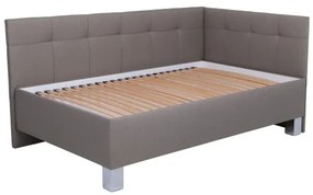 Čalúnená posteľ s matracom a úložným priestorom MARIA PETITE 120x200 cm taupe