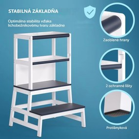 InternetovaZahrada Detská učiaca veža Barn 93x51x50 cm - antracit