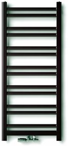 Regnis Retro, vykurovacie teleso 540x1450mm so stredovým pripojením 50mm, 698W, čierna matná, RETRO145/50/D5/BLACK