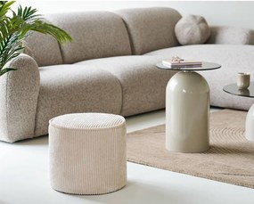 Béžový menčestrový taburet Taupo – House Nordic