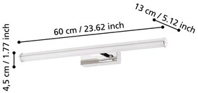 Eglo 97082 - LED Kúpeľňové osvetlenie zrkadla VADUMI 1xLED/11W/230V