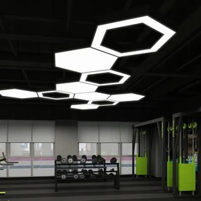 LED luster na lanku LED/20W/230V, čierny