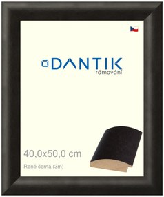 DANTIK rám na obraz 40x50 | René černá (Plexi Čiré)