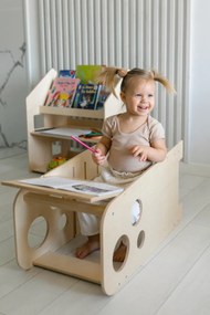 Montessori učiaca veža 3v1 75 cm