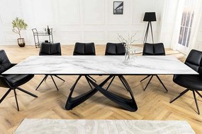 Rozťahovací keramický stôl Bayarmaa 180-220-260 cm biely