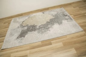 Koberec Galeria GL080G Rozeta sivý / zlatý
