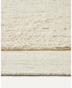 Biely vlnený koberec 160x230 cm Marely – Kave Home