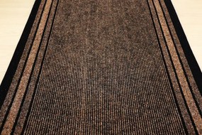 Spoltex, Protišmykový behúň na mieru Rekord 811 hnedá, šíre 120 cm, hnedá, chodba / predsieň