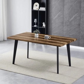 Jedálenský stôl 160x90 cm HT-F4416 OLW staré drevo